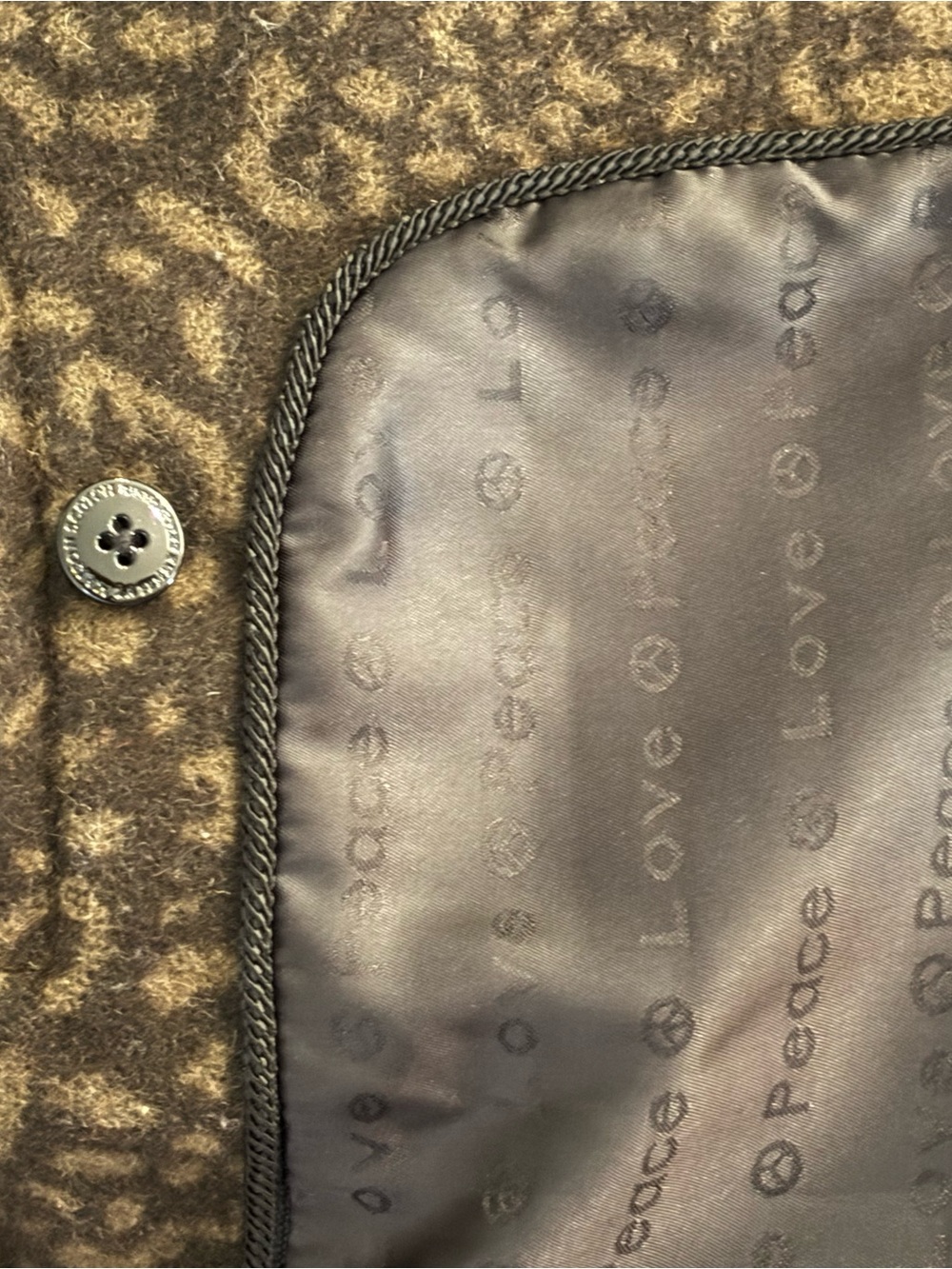 Maison Scotch (Scotch & Soda) Leopard Print Mid-Length Coat - Size 1 (S) - Picture 4 of 6